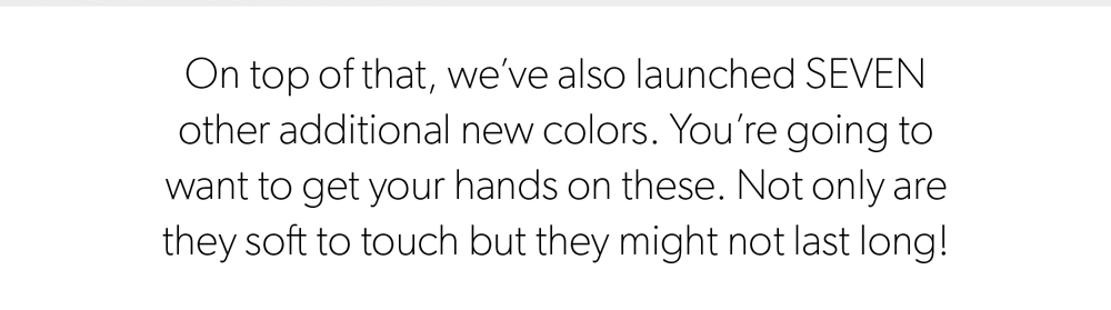On top of that, we've also launched SEVEN